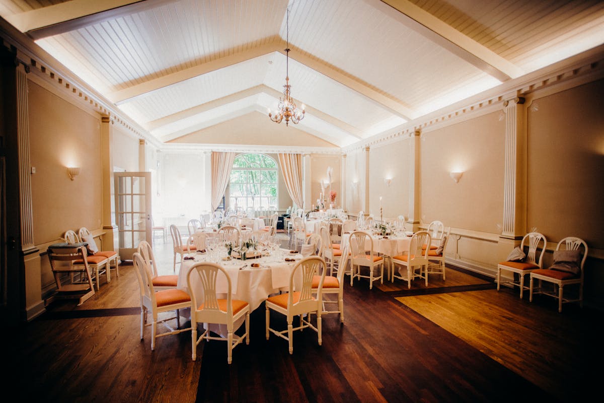 Wedding reception in progress