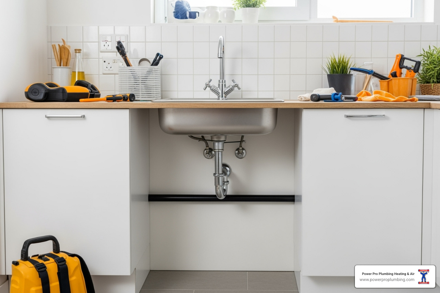 Clean work area after a plumbing repair is completed - plumbers in anaheim ca