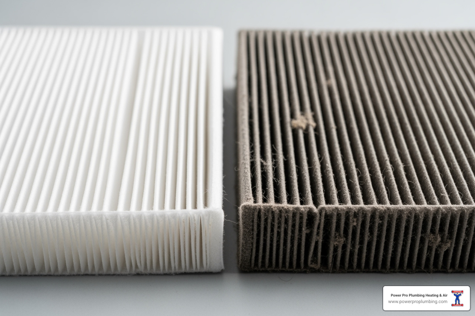 clean vs dirty air filter - AC system freezing up