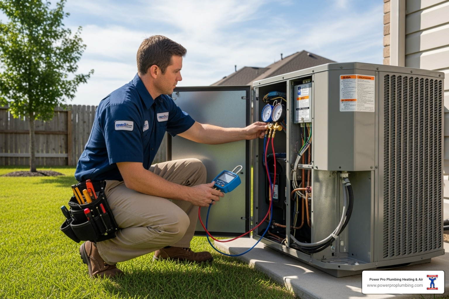 HVAC technician inspecting an outdoor AC unit - 24‑hour ac repair los angeles HVAC technician inspecting an outdoor AC unit - 24‑hour ac repair los angeles