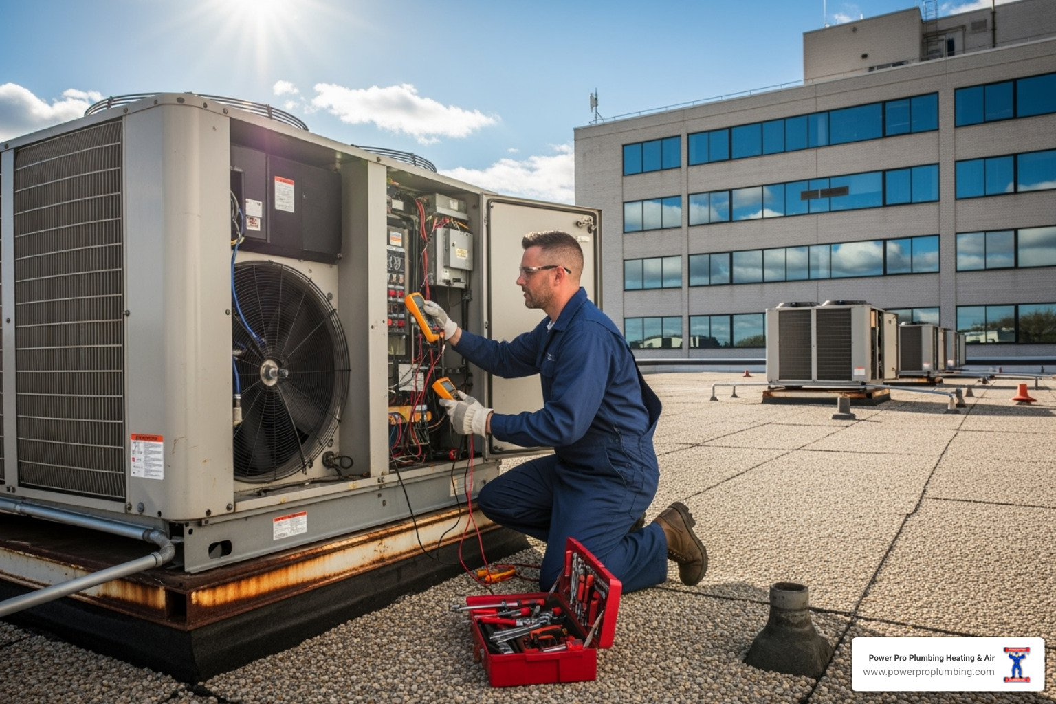 professional AC technician commercial building - ac repair anaheim