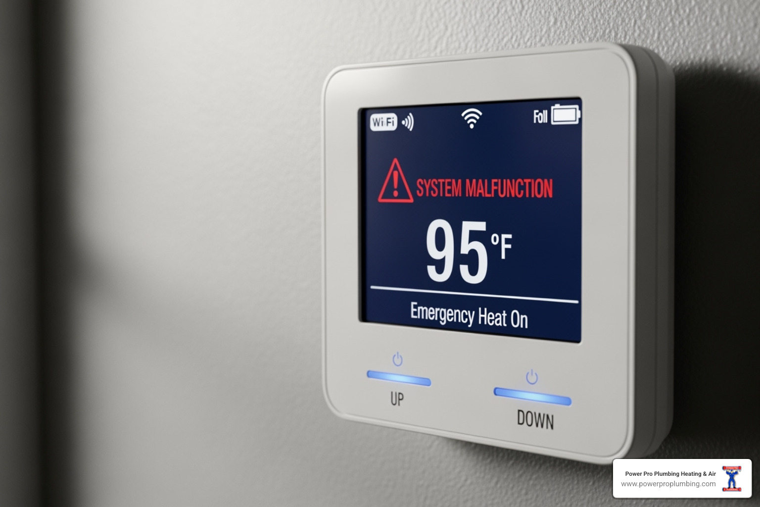 thermostat displaying an error or a high temperature - ac repair anaheim
