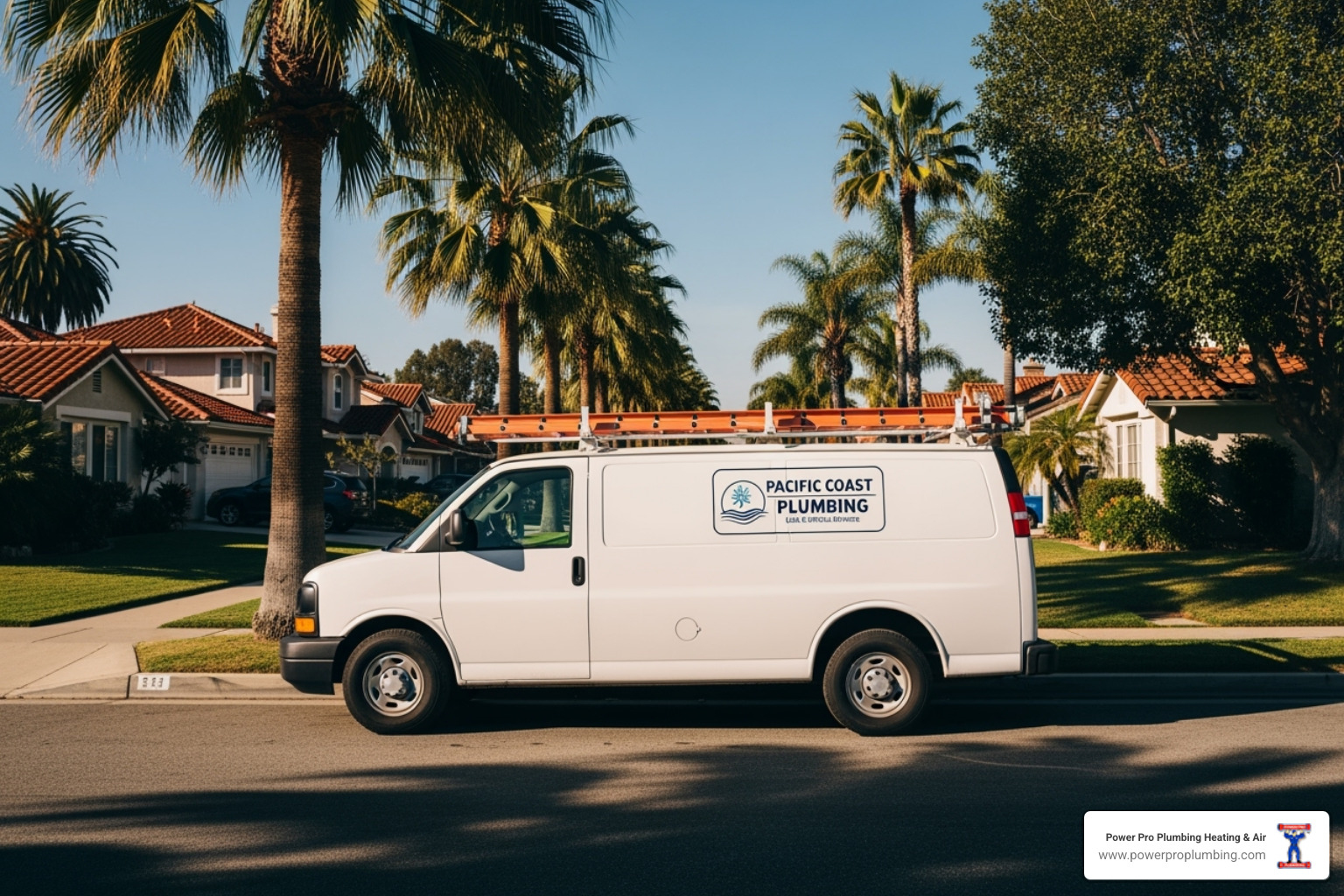 A service van in a Laguna Hills neighborhood - ac repair laguna hills ca A service van in a Laguna Hills neighborhood - ac repair laguna hills ca