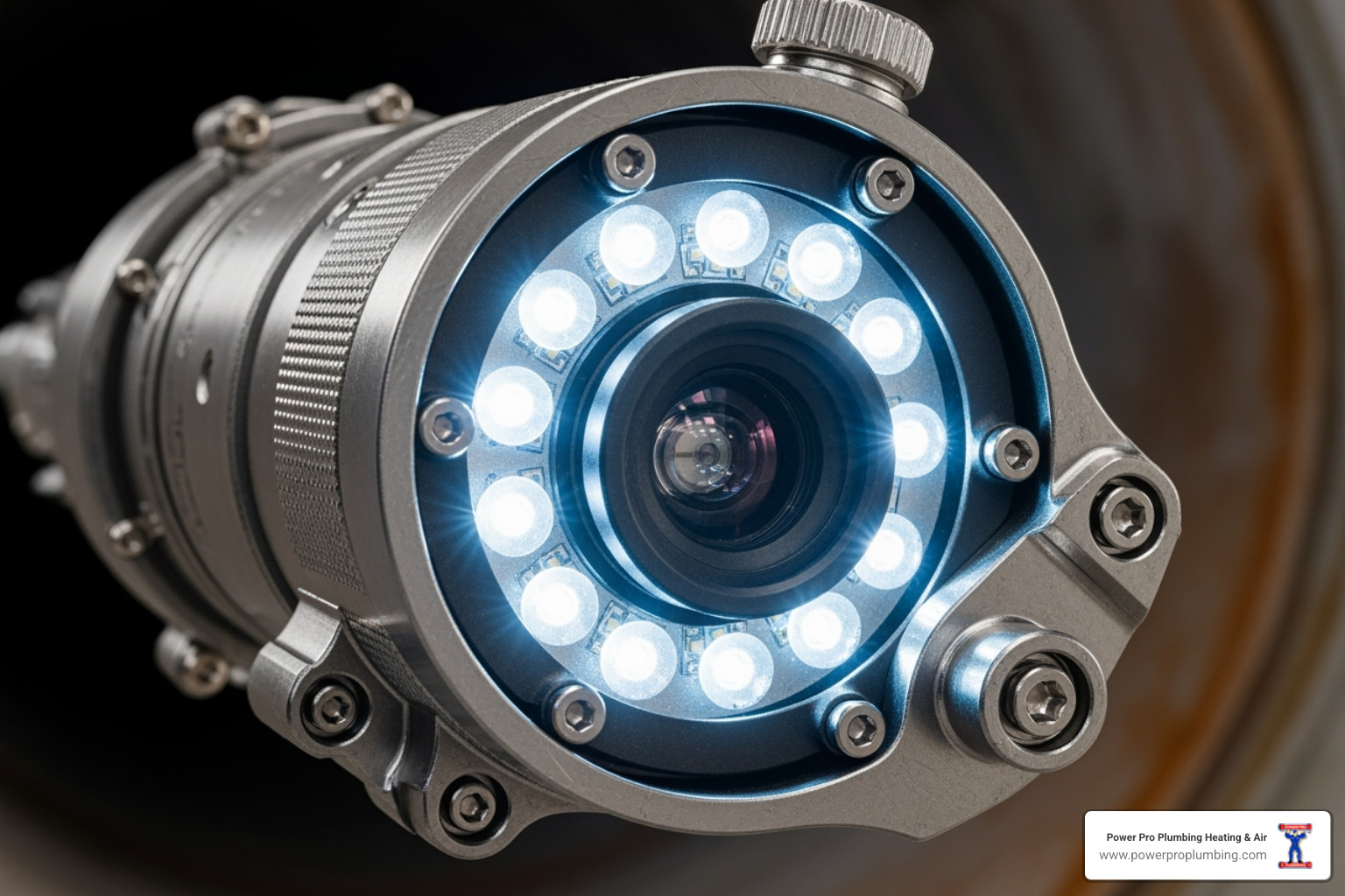 Sewer camera head with LED lights - Camera for sewer