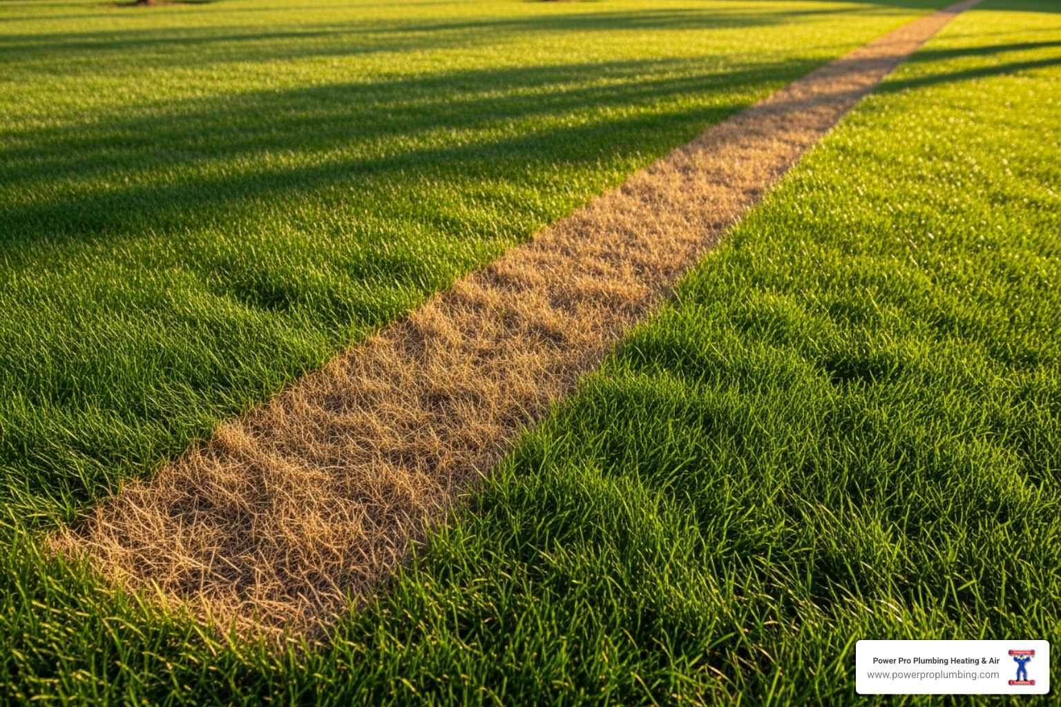 patch of dead grass in a straight line across a lawn - gas line outside house patch of dead grass in a straight line across a lawn - gas line outside house
