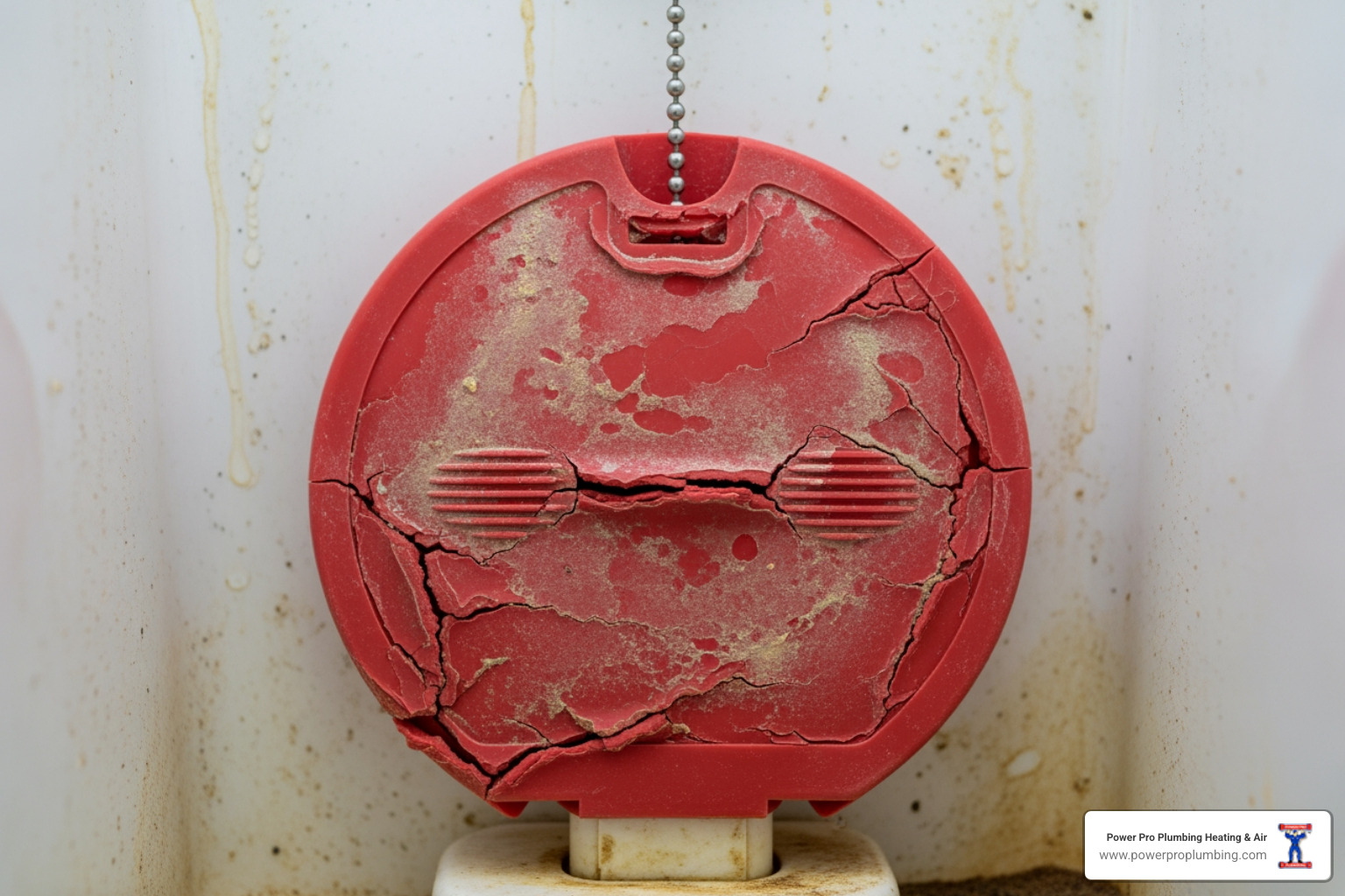 worn-out toilet flapper - toilet float adjustment