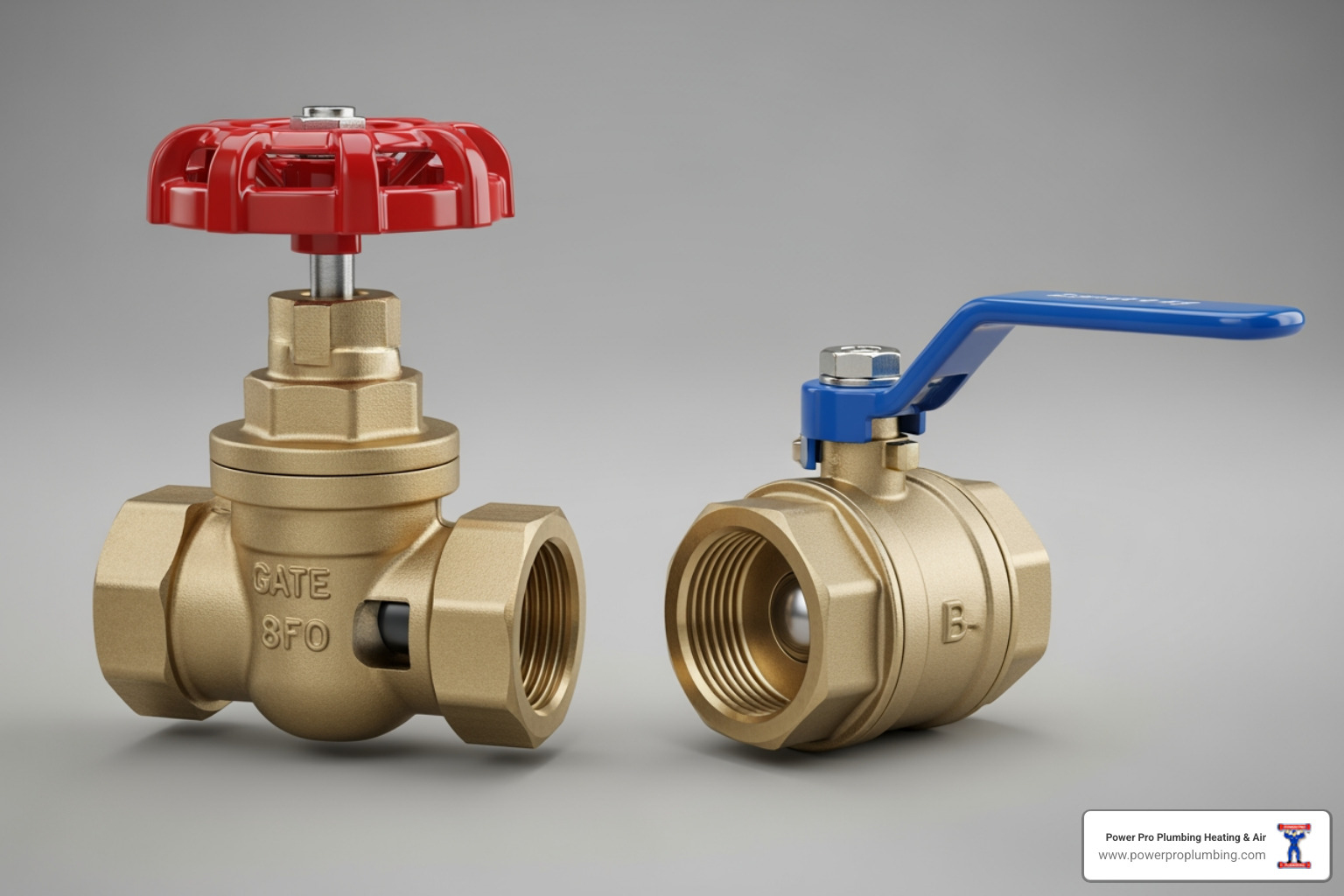 side by side comparison of gate valve and ball valve - How to Shut Off Your Home's Water in an Emergency (Step-by-Step Guide for SoCal Homeowners)