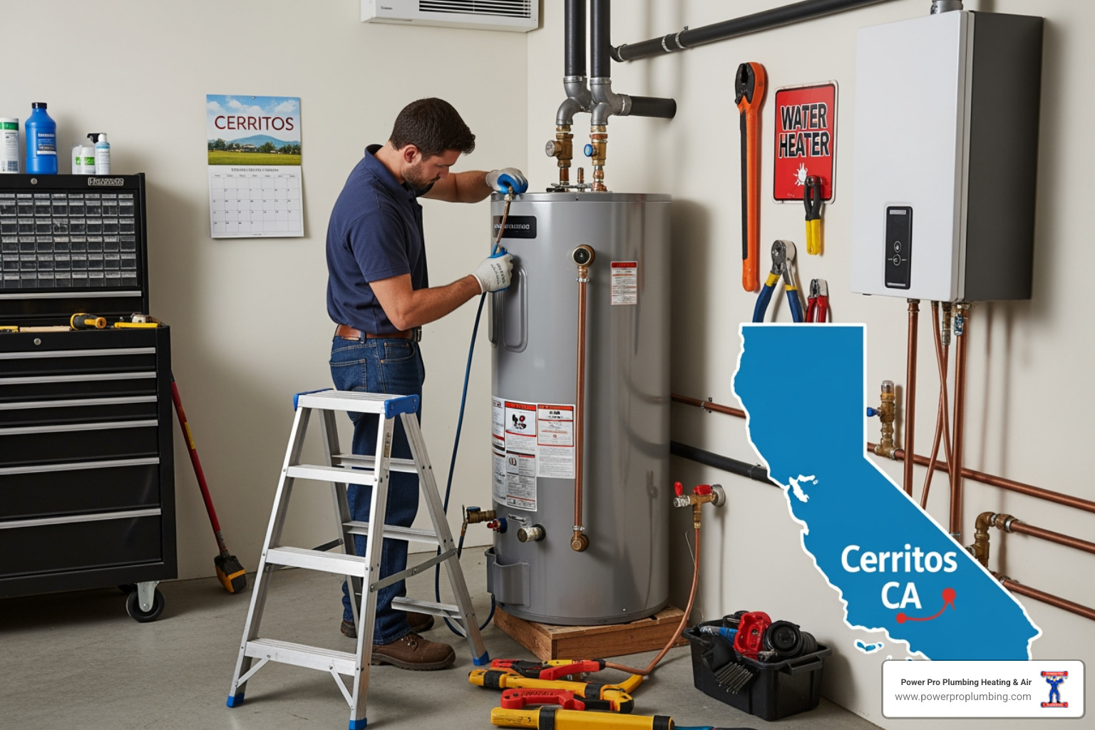 water heater installation in cerritos ca