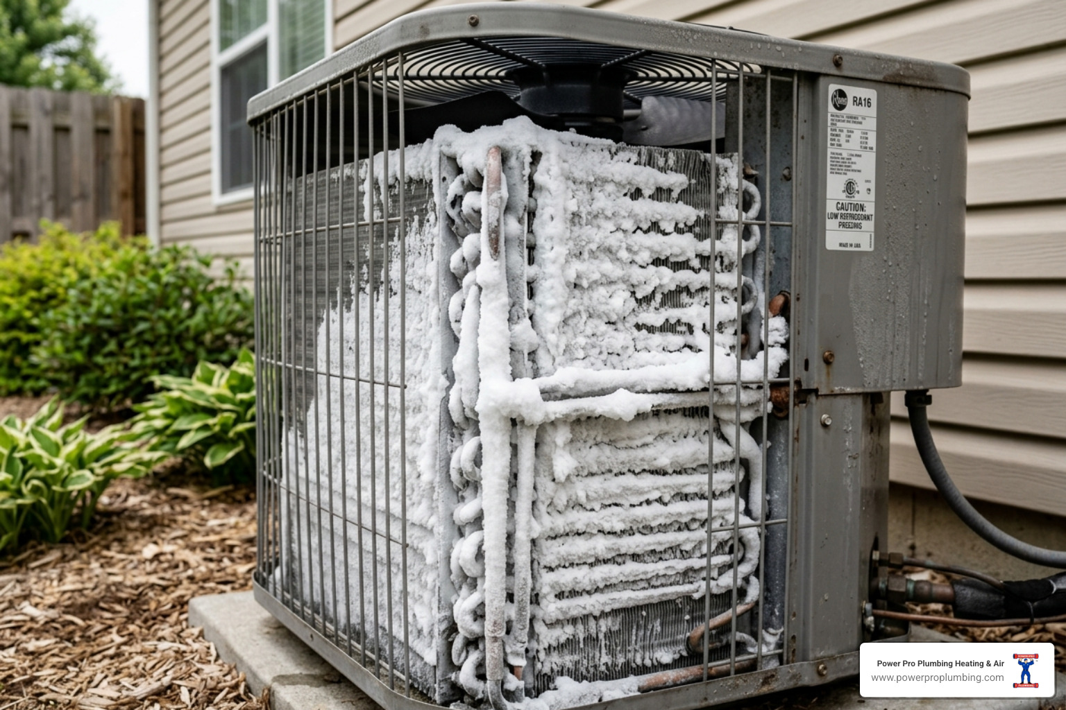 central AC unit with frost on the coils - signs your ac needs repair central AC unit with frost on the coils - signs your ac needs repair