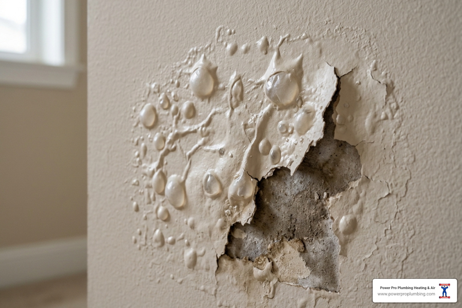 bubbling paint on a wall indicating a hidden moisture problem - how to detect a water leak behind walls bubbling paint on a wall indicating a hidden moisture problem - how to detect a water leak behind walls