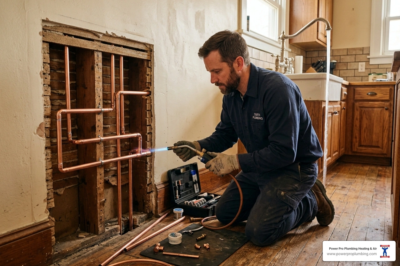 How Repiping Restores Your Water Pressure and Sanity