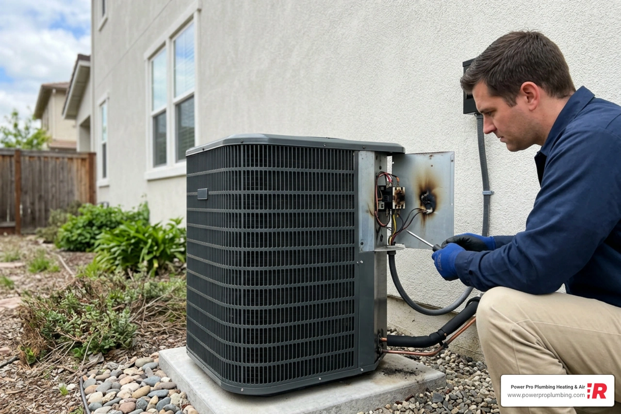 AC Contactor Burned Out Symptoms: Causes & How to Fix