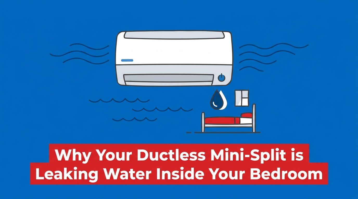 Why Your Ductless Mini-Split is Leaking Water Inside Your Bedroom