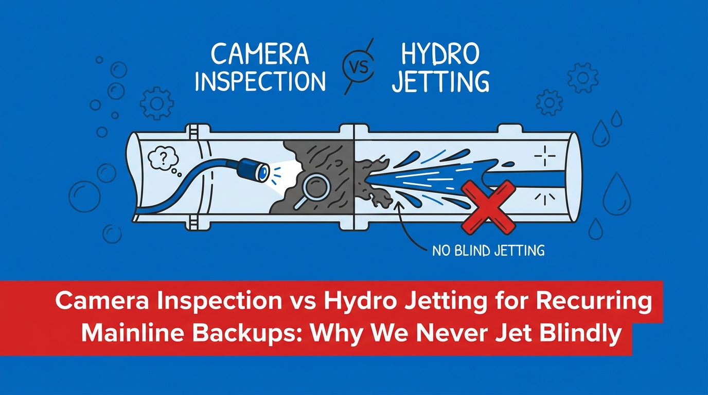 Camera Inspection vs Hydro Jetting for Recurring Mainline Backups
