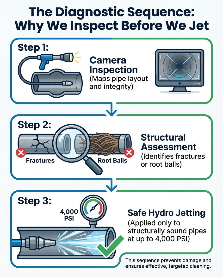 The Diagnostic Sequence: Why We Inspect Before We Jet