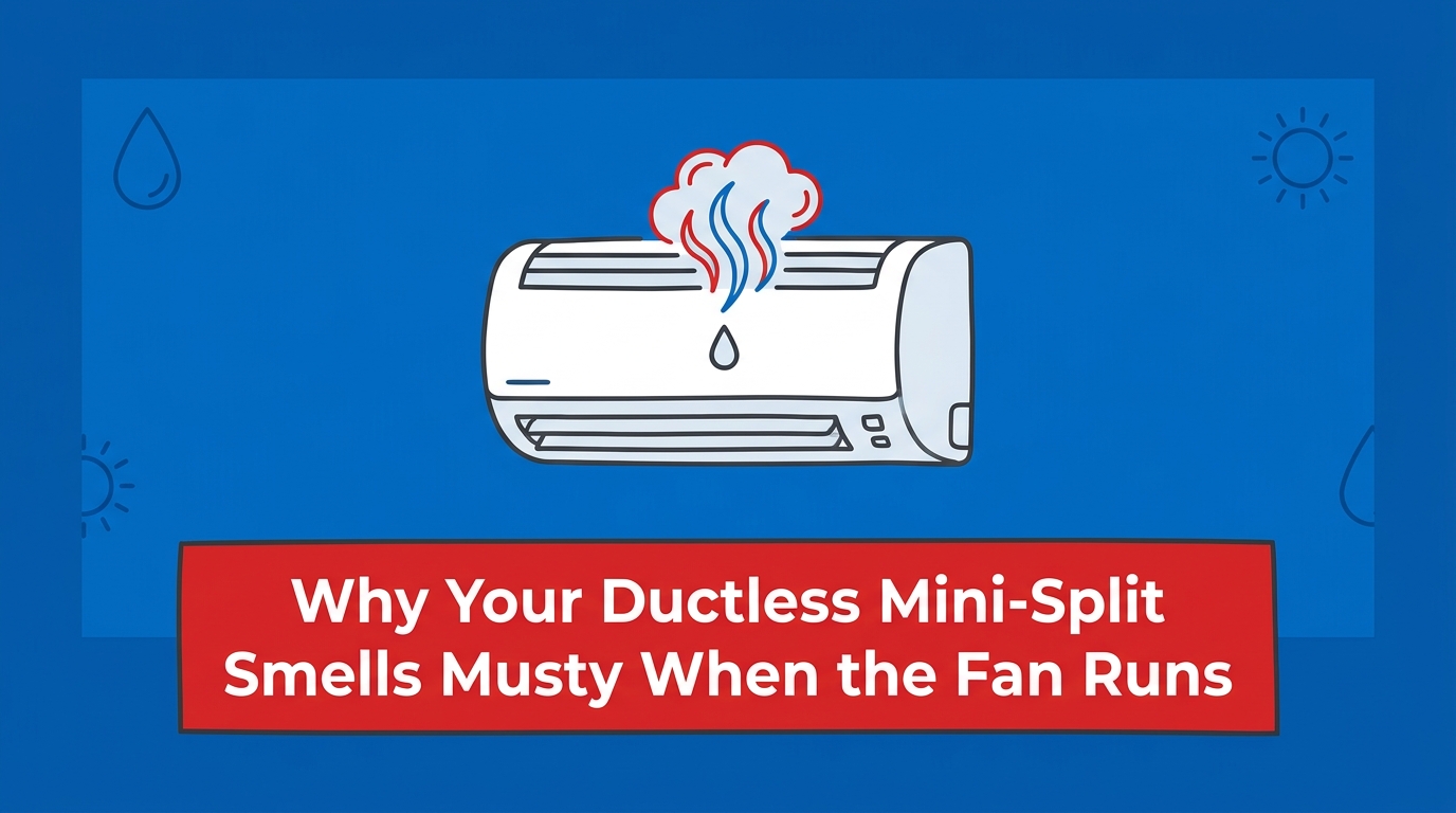 Why Your Ductless Mini-Split Smells Musty When the Fan Runs