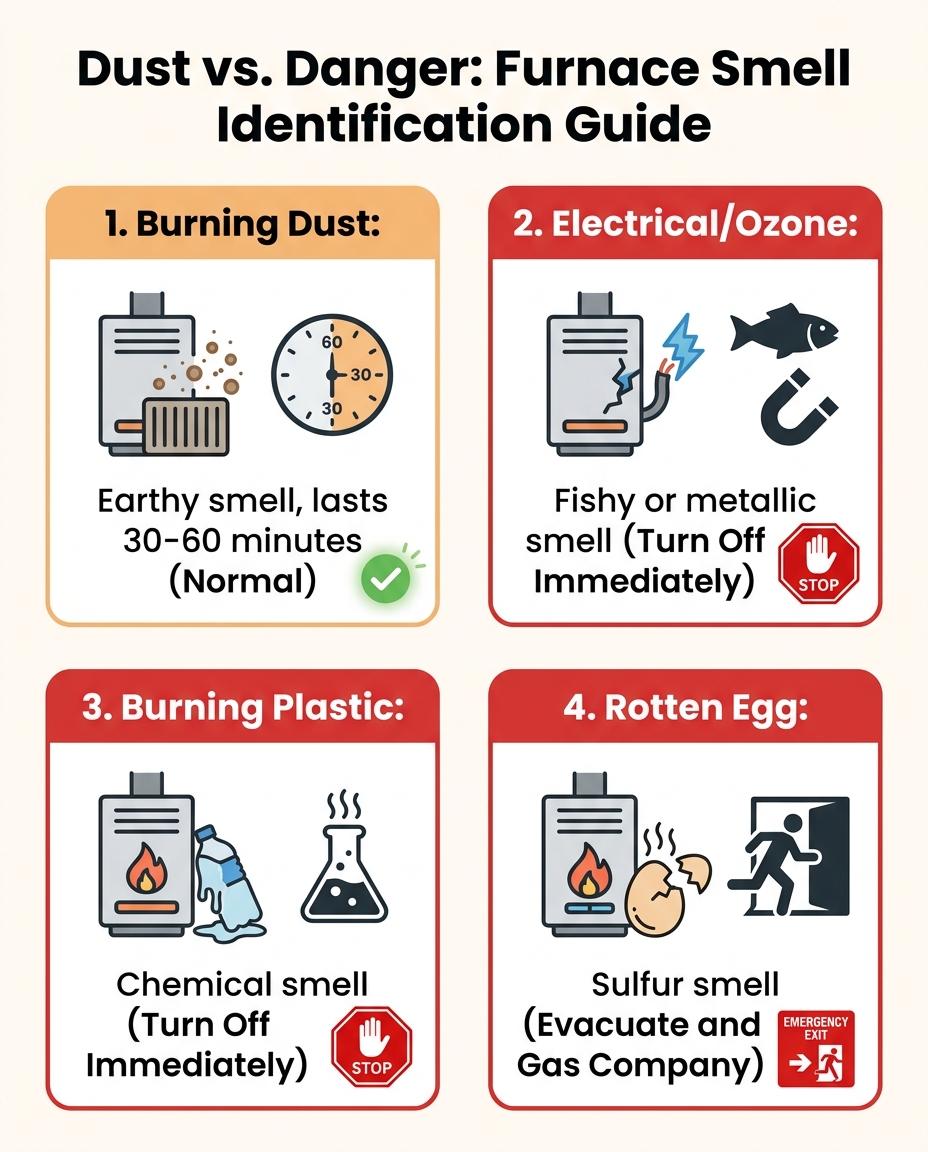 Dust vs. Danger: Furnace Smell Identification Guide