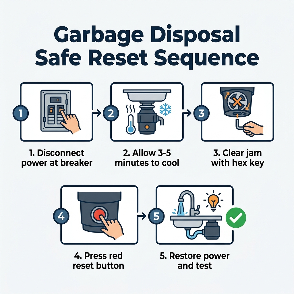 Garbage Disposal Safe Reset Sequence
