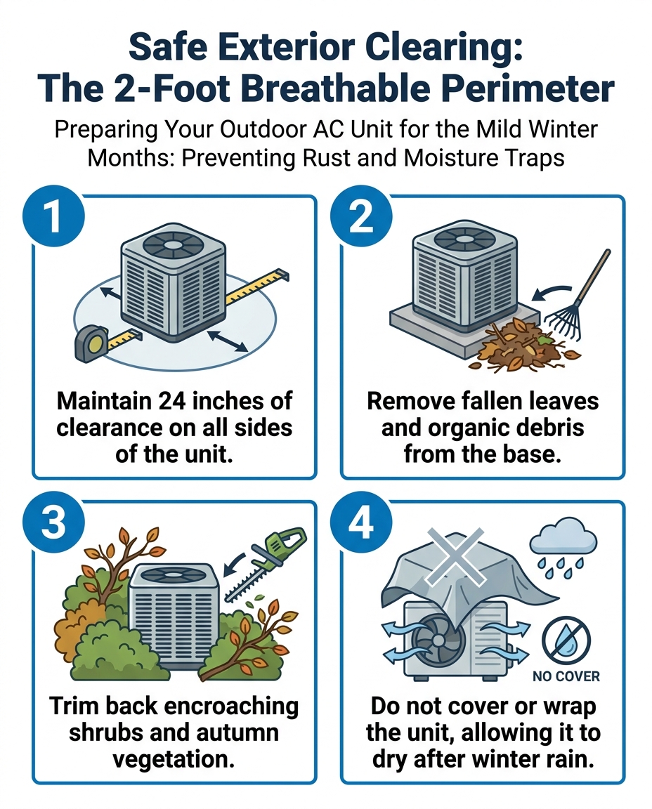Safe Exterior Clearing: The 2-Foot Breathable Perimeter