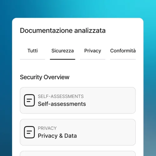 Dashboard mockup documentazione
