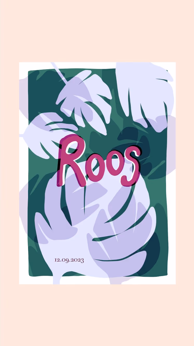 Ontwerp geboortekaart voor in mijn collectie