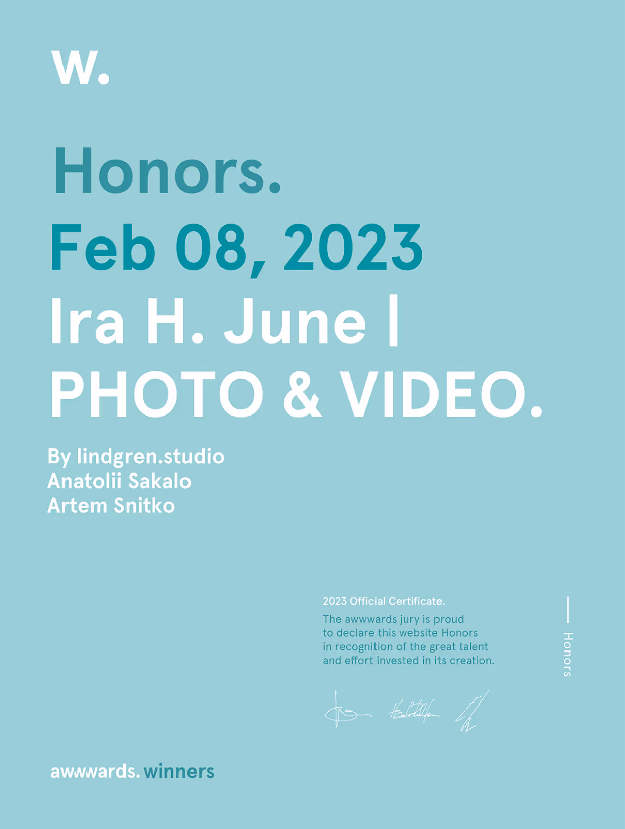 Honorable Mention, 2023