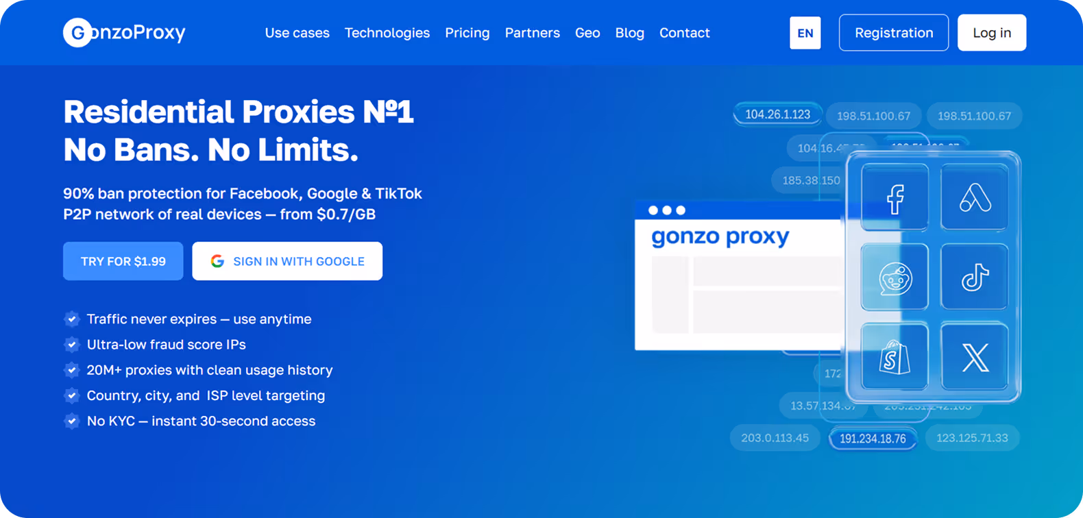GonzoProxy - Website