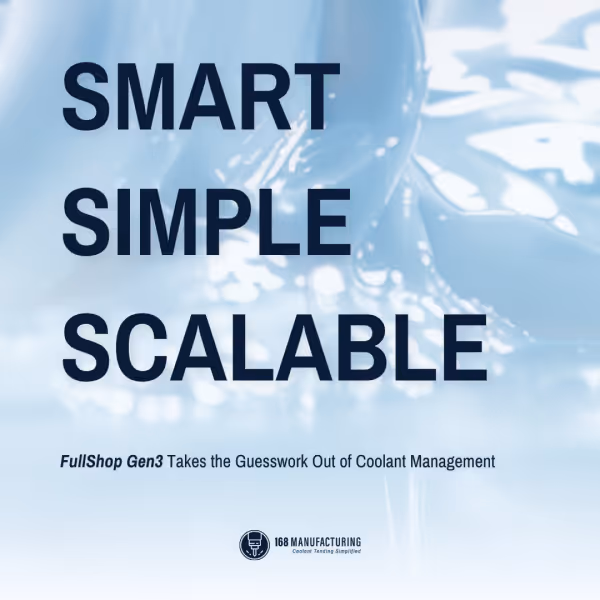 An ad graphic showcasing the benefits of 168 coolant management
