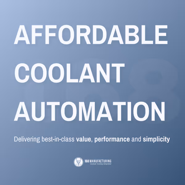 An ad graphic for 168 saying "Affordable Coolant Automation"