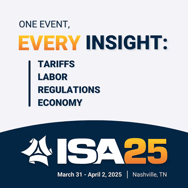 ISA25 Ad: One event. Every Insight.