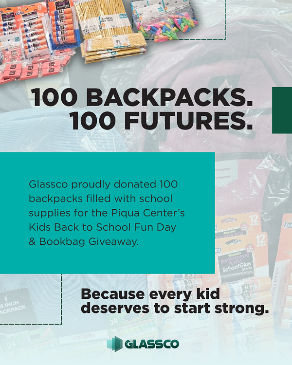 Glassco post: Glassco school donation post