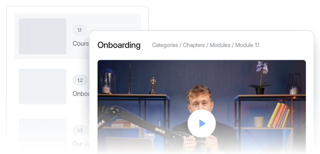 A screen shot of a man with a microphone.