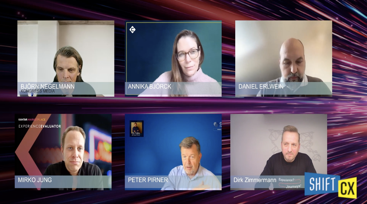 Diskussionsteilnehmer des Shift CX Conversation Cafés zu CX Strategie und Management