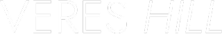 Text logo reading 'VERES HILL' in white uppercase letters on a black background.
