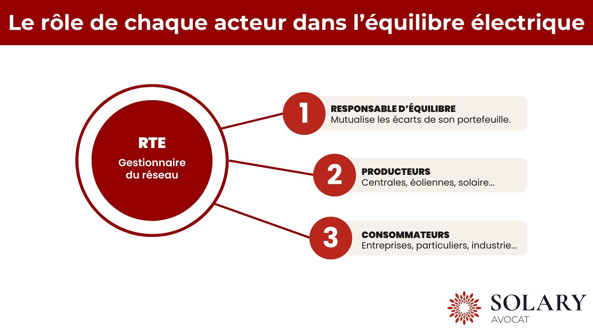 Le rôle de chaque acteur dans l'équilibre électrique
