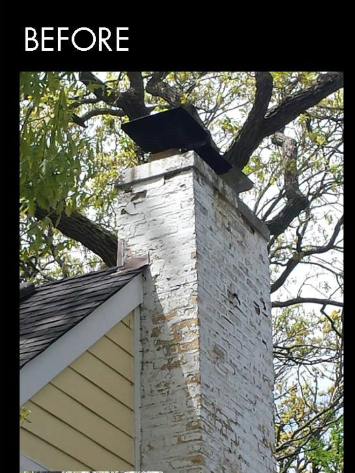 Full Chimney Rebuild and Brick Resurfacing
