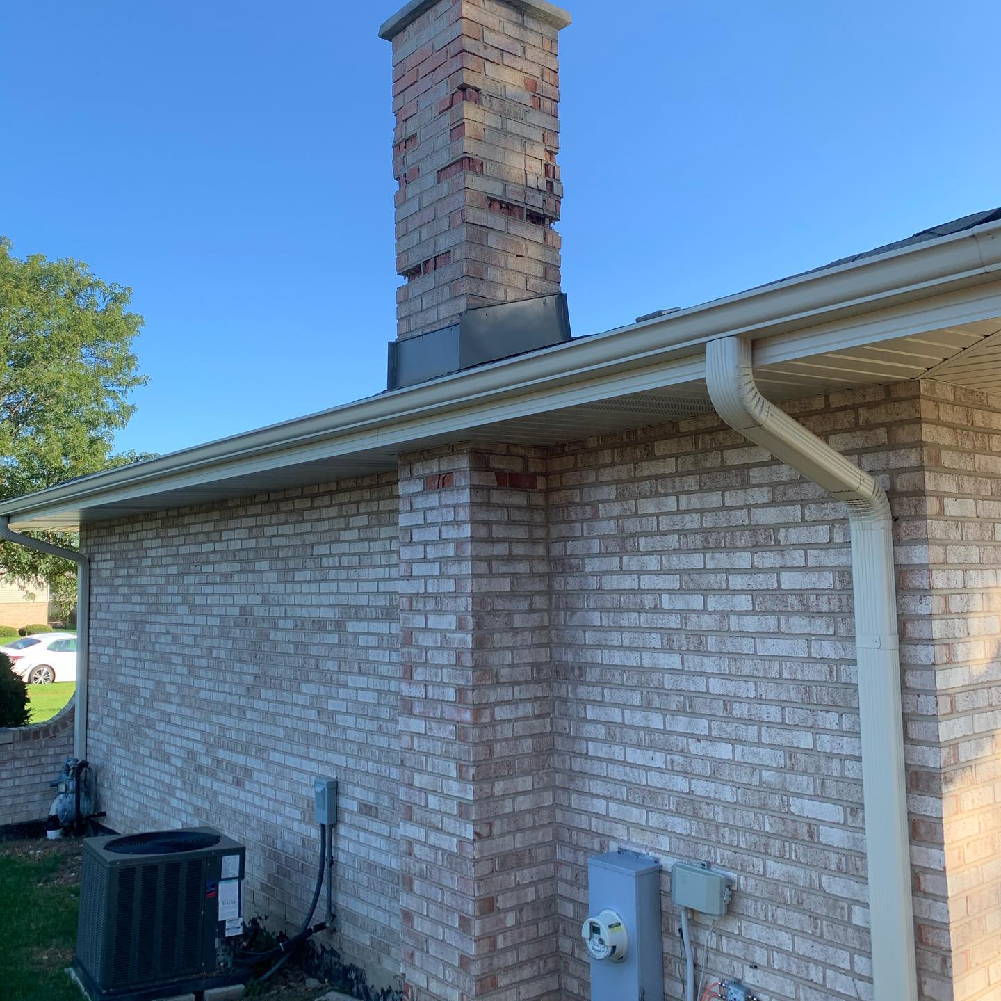 freeze thaw damaged shimney