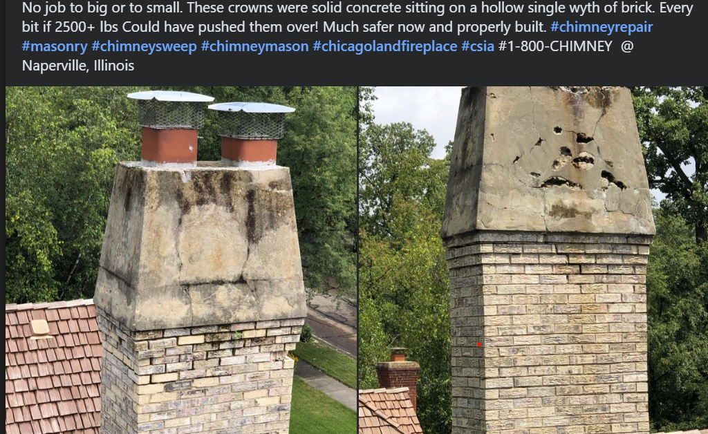 Chimney Liner Damage