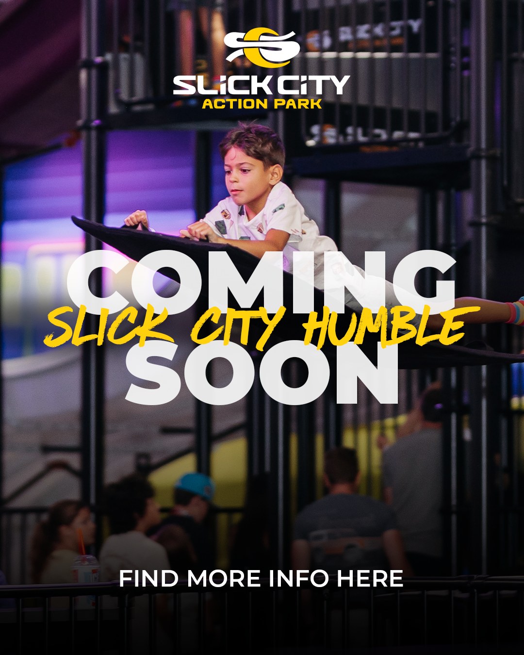 Paid social ad creative for a park opening