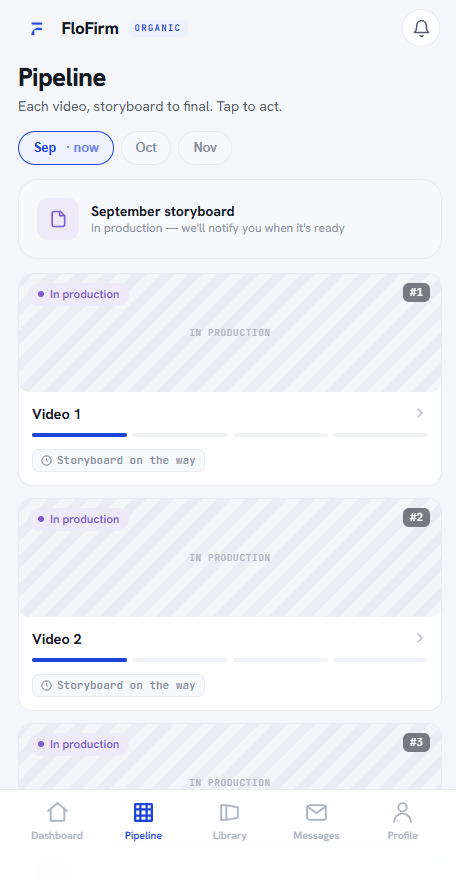 Flofirm app video pipeline