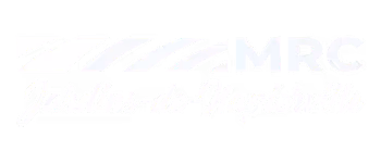 Logo du MRC Jardins-de-Napierville avec une ligne ondulée stylisée et le texte en lettres blanches.