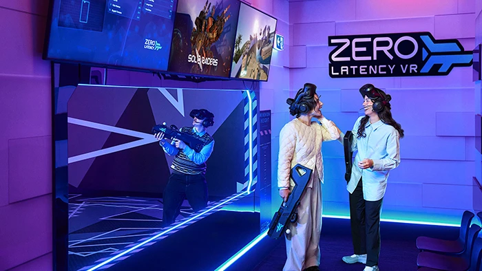 Kabellose Virtual Reality im Free Walk – 7th Space Köln