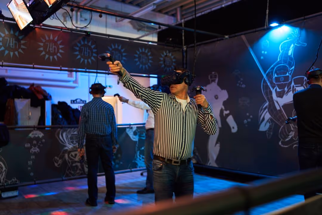 Team building event in VR escape room at 7th Space