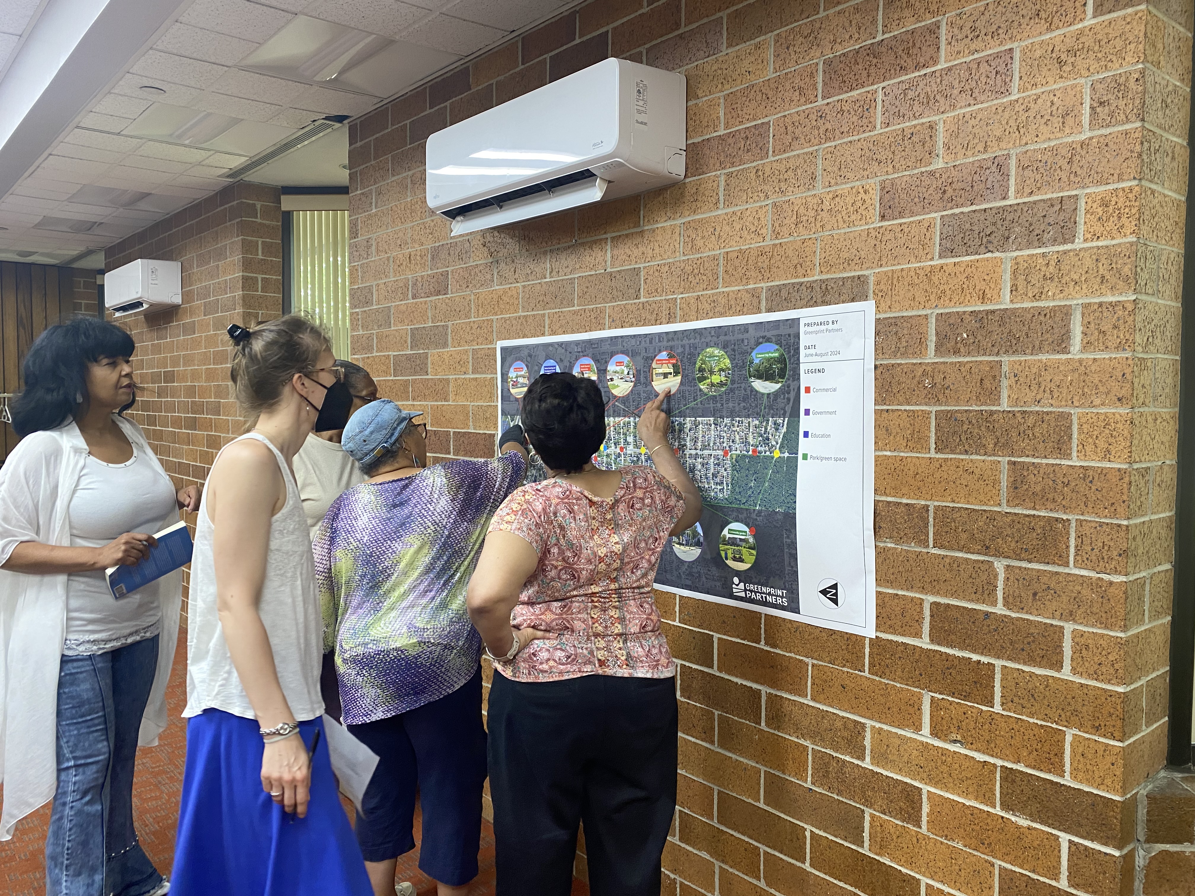 Steering committee members discussing potential projects