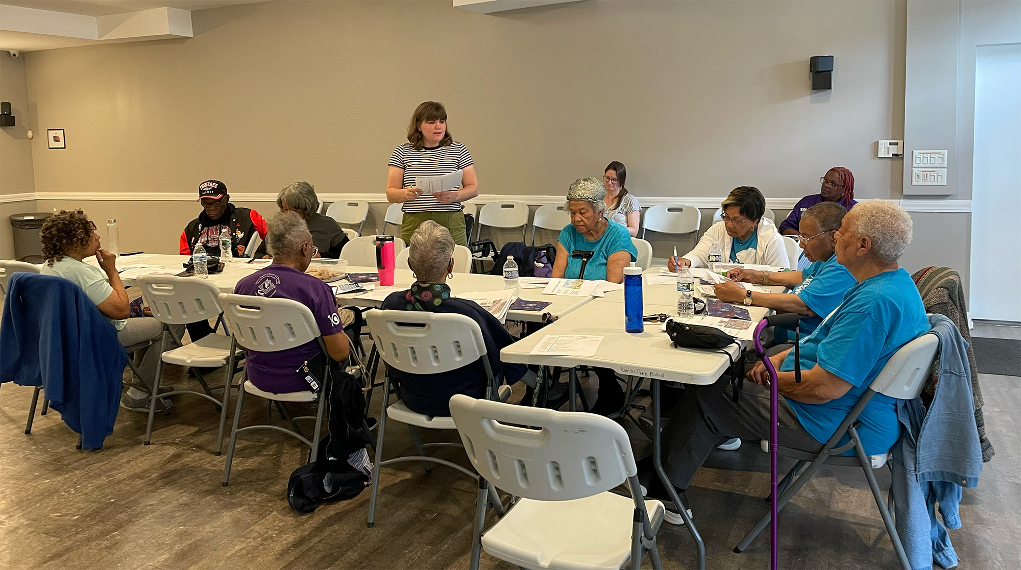 A meeting of the RainReady Robbins Steering Committee