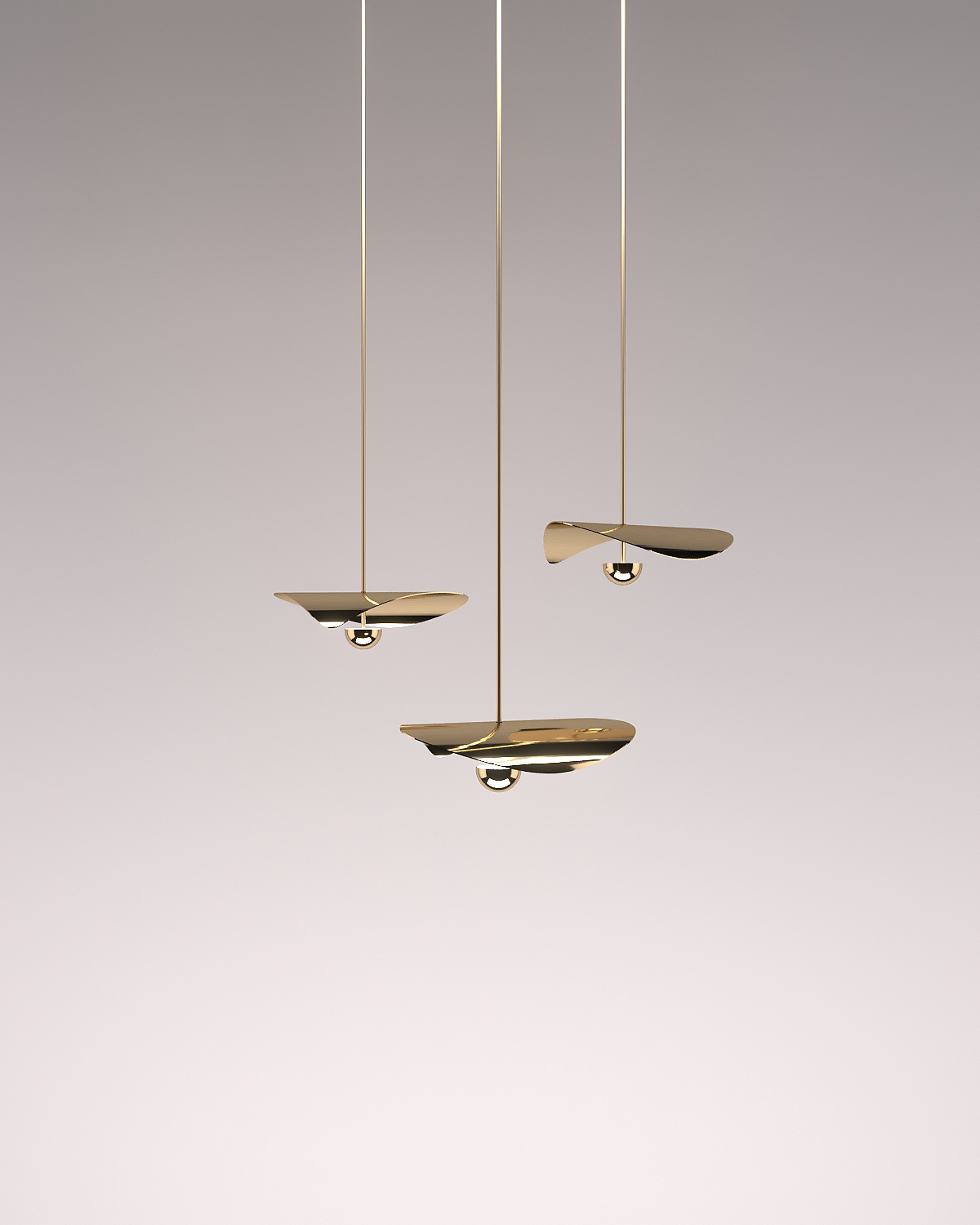 Ovature Bonnie single pendants, studio shot