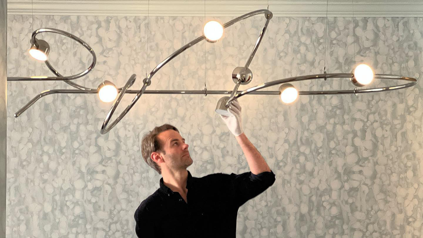 Ovature lighting in an Amy Lau Design interior