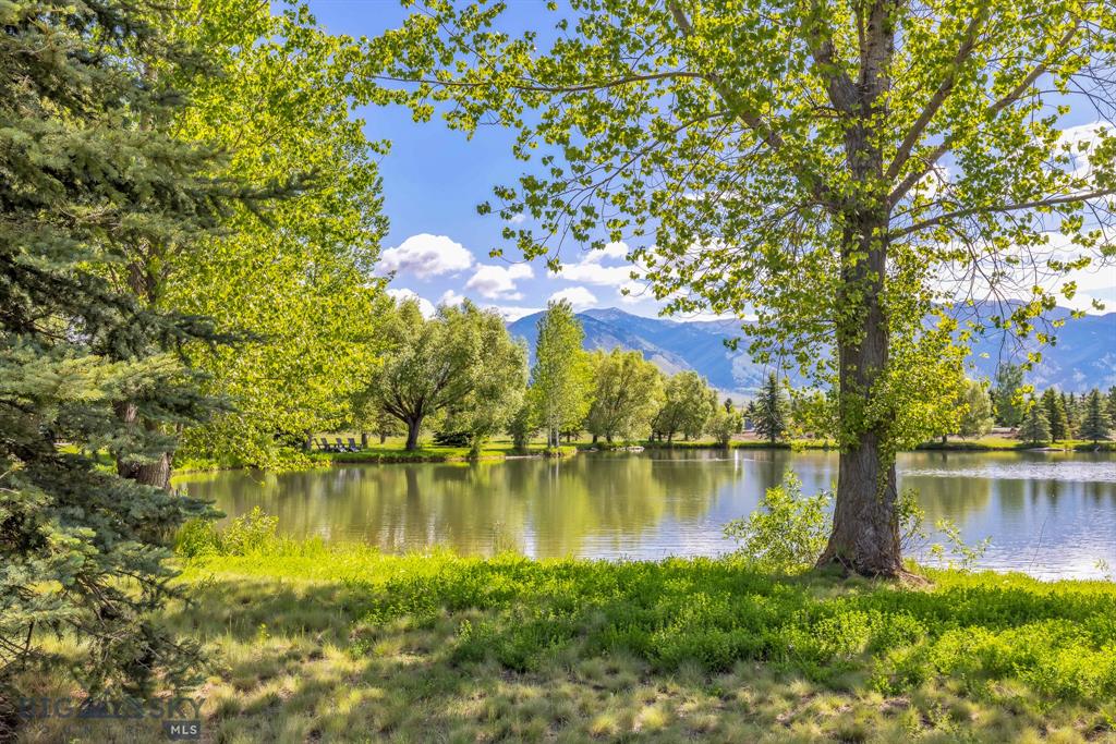 Water and Bridger Range at Bridger Lake Meadows, Bozeman Montana