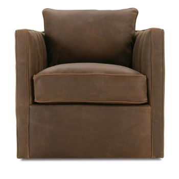 Kitt Leather Swivel Chair