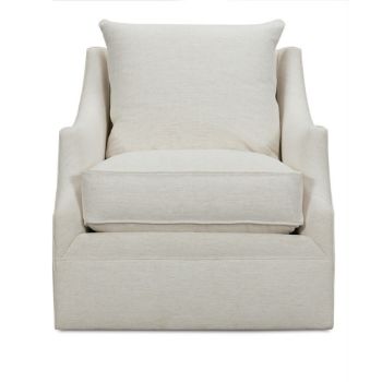 Kara Express Swivel Glider Chair in Nomad Snow